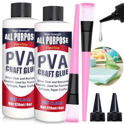 PH Neutral PVA Glue, Archival Quality Acid-Free Bookbinding Glue, Dries Clear And Remains Flexible, For Mounting, Collage, Paper Crafts