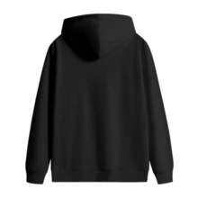 1 Herren Peace Heart & Graphic Kapuzenpullover - Weicher, übergroßer Oversized-Pullover Mit Rosa Schriftzug, Schwarze Casual Streetwear Für Fitnessstudio, Wandern