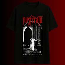 Halloween Nosferatu Vampire T-Shirt Gothic Horror Movie Halloween Blouse 100% Cotton - 黑色 - 查看 1