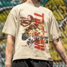 Quentin Tarantino Halloween Oversized T-Shirt 100% Cotton Top - Kem - Xem 3