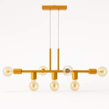 Rubis Aluminum Pendant Ceiling E27 7 Lights Lumini Lab - Gold Varnish - View 9