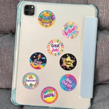 JOERBABU the little kangaroo Bobbie 500张/卷 励志奖励贴纸，英文励志贴纸。适用于学生、学校鼓励、游戏、玩具、动物文具标签。自粘式创意贴纸，不易撕下，可用于装饰滑板、吉他、笔记本电脑、汽车、头盔、礼品盒、包装装饰、商业装饰、不干胶标签、封口贴纸。 - 多色英文 - 查看 6