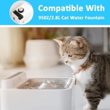 4/12/20 件猫饮水器替换海绵过滤器，方形猫饮水器海绵过滤网，黑色替换预过滤海绵，保持水质清洁 - 黑色 - 查看 6