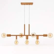 Rubis Aluminum Pendant Ceiling E27 7 Lights Lumini Lab - 銅清漆 - 查看 1