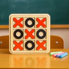 Spyder Jogo da Velha de Madeira Quebra-cabeça Brinquedo Educativo - Multicolorido - Visão 8