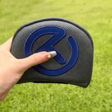 Golfschläger Kopfhaube, Putter Abdeckung, Mützenabdeckung, Lange Putter Abdeckung, Halbkreis Putter Kappe, Klettverschluss Design, Verschiedene Farben erhältlich