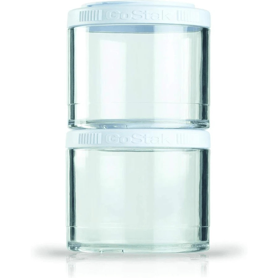 BlenderBottle GoStak Twist N' Lock Storage Jars, 150cc 2-Pak, White - Màu B - Xem 1