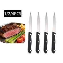 1/2/4pcs Stainless Steel Steak Knife, Fruit Knife, Western Dining Knife Set
