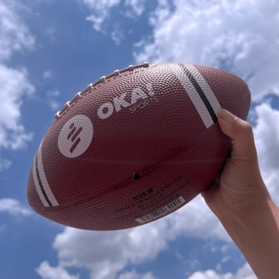 Balón De Futbol Americano Oka All Star Rubber Hule Profesional Tamaño 5, 7, 9 Vulcanizado Calidad Premium