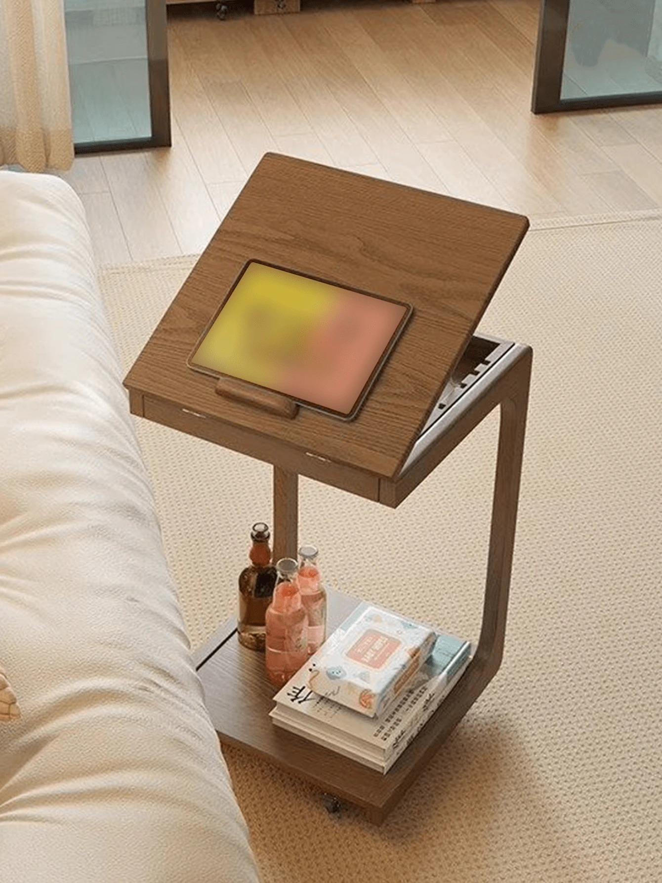 Movable Bedside Table, Bedroom Home Use Nightstand, Creative Bedside Cabinet, Wooden Bedside Storage Cabinet, Alternative To Nightstand - Multicolor - View 1