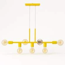 Rubis Aluminum Pendant Ceiling E27 7 Lights Lumini Lab - 亮黃色 - 查看 1