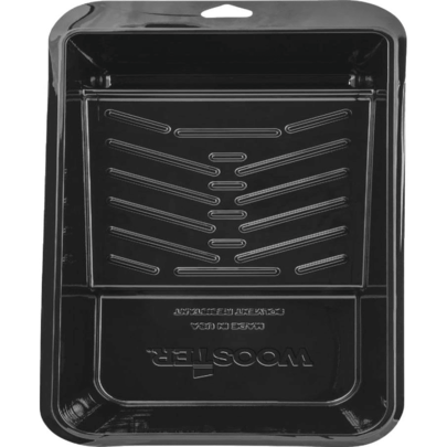 Wooster Brush BR403-4 1_2 Half Quart Deluxe Plastic Paint Tray, 45 Inch, Black