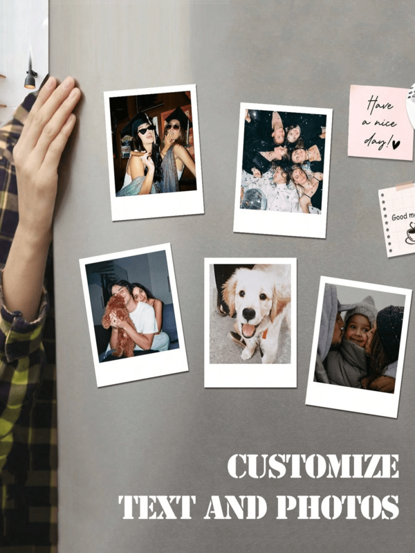 1 Stück personalisierte Kühlschrankmagnet, Vintage Fotopapier Kühlschrankmagnet, individuelle Kühlschrankmagnet Fotos, Paar Magnete, Mein Valentinstag Magnete, Valentinstag Geschenke für Freund