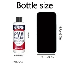 pH-neutralt PVA-lim, syrafritt bokbindningslim av arkivkvalitet, torkar klart och förblir flexibelt, för montering, collage, papperspyssel