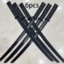 2pcs Samurai Sword Props Set, Expandable Plastic Katana For Role-Playing, Cool And Handsome Collection Decor, Hand Wash/Dry Clean - Multicolor - View 11