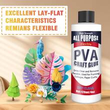 pH-neutralt PVA-lim, syrafritt bokbindningslim av arkivkvalitet, torkar klart och förblir flexibelt, för montering, collage, papperspyssel