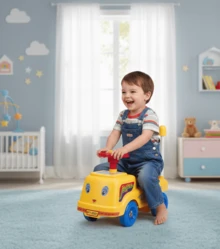 Montable Carrito Impulsor Walking Sonido 5501 Mytoy - Amarillo - Ver 1