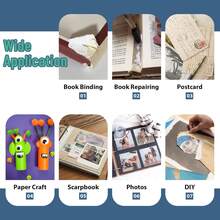 pH-neutralt PVA-lim, syrafritt bokbindningslim av arkivkvalitet, torkar klart och förblir flexibelt, för montering, collage, papperspyssel