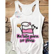 WOMEN'S TANK TOP IN THE FIGHT TO BE FITNESS, STYLISH, GYM, EVERYDAY LIFE, Floral, Vacation 2025 - 白色 - 查看 1