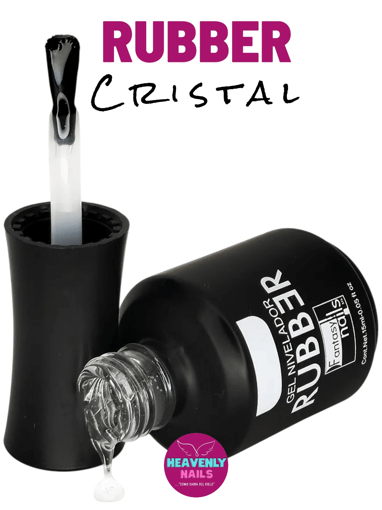 Crystal - Rubber Fantasy Nails Leveling Gel Base 15 Ml - Crystal - View 1