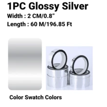 Decorative Cabinet Trim Tape, Gold/Silver Wall Decorative Adhesive Tape, Waterproof Self-Adhesive Shiny/Matte Tape For Wedding, Gift Wrapping, Decorating, DIY Crafts - Multicolor - View 13