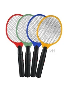 Raqueta Eléctrica Mata Mosquitos y Moscas - Multicolor - Ver 5