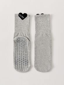 女士普拉提瑜伽袜、女士运动袜、中筒袜 - 不透气、防臭、吸汗、室内健身训练瑜伽地板袜 - 彩色 - 查看 7