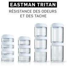 BlenderBottle GoStak Twist N' Lock Storage Jars, 150cc 2-Pak, White - Màu B - Xem 5