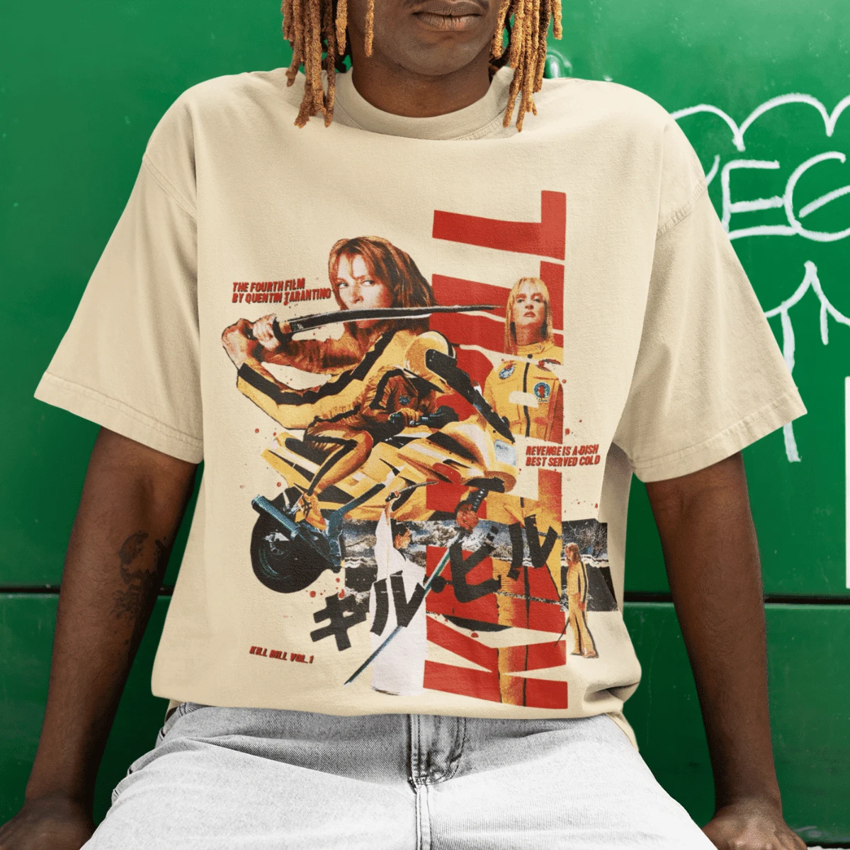 Quentin Tarantino Halloween Oversized T-Shirt 100% Cotton Top - Kem - Xem 1