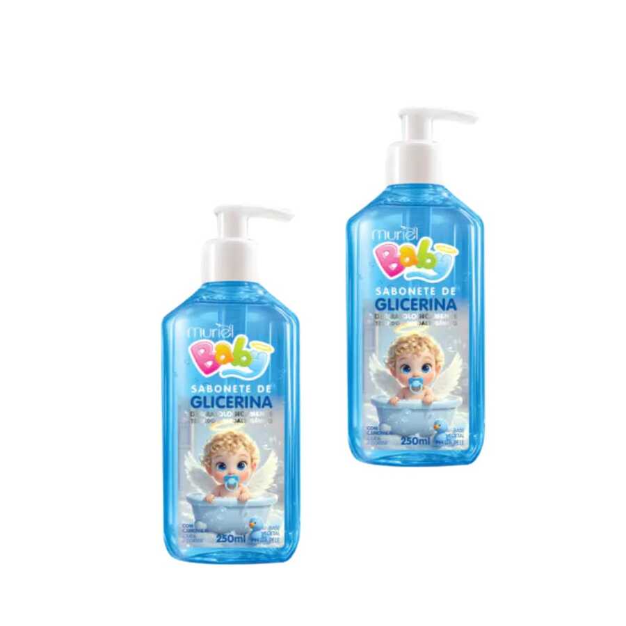 Kit 2 Muriel Baby Liquid Soaps 250ML - Blue - View 1