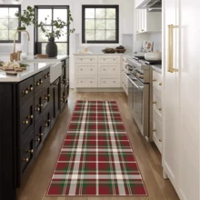 1pc Washable Moroccan Style Plush Runner Rug, Made Of High-Quality Plush, Suitable For Doormat, Hallway, Short Pile, Runner Rug, Soft And Skin-Friendly, Ideal For Living Room, Entryway, Study, Dining Room Decor, Machine Washable, New Design, Multiple Sizes Available, Housewarming, Christmas Gift - Multicolor - View 3