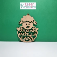 Borreguito de la Abundancia Para colgar en MDF 3 MM Color Natural. (1 Pieza) - Camel - Ver 1