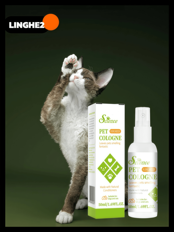 50ml Pet Fragrance Spray For Cats & Dogs, Deodorizing Cologne Fragrance