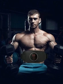 Fitness Device For Abdominal Muscle Training, Muscle Stimulator, Waist Trimmer, Abdominal Muscle Patch, Home Gym Equipment Muscle Toner Machine For Men Women