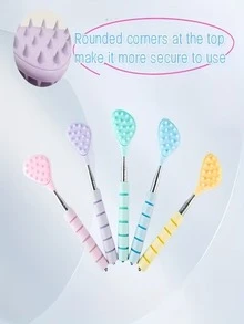 1pc Pet Massage Brush With Retractable Handle, Cat Soothing Scratching Brush, Durable Pet Massage Comb, Cats & Dogs Favorite Massage Retractable Scratch Toy - Cat Toys - Pet Supplies - Pet Healthcare Tools