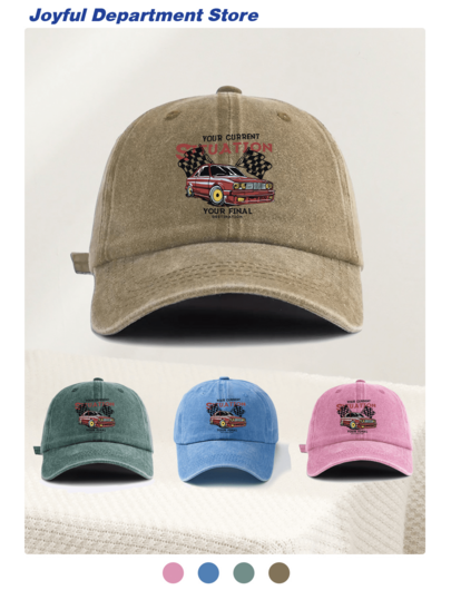 1pc Washed Baseball Cap "GOD IS STILL WRITING YOUR STORY" Classic Casual Adjustable Vintage Soft Top Baseball Hat, Sun Protection, Suitable For All Seasons, Fashion Minimalist Casual Versatile Essential