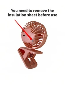 1 Stück USB aufladbarer 3-Gang leiser Ventilator mit 720° Drehung & Nachtlicht, tragbarer Clip für Sommerreisen, Strand, Schulanfang Grundausstattung - kompakter leistungsstarker Lüfter, unverzichtbar für Studentenwohnheim & Büro