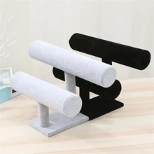 Premium 3-Tier Velvet Bracelet, Bangle, Jewelry Display Stand, Scrunchie & Watch Holder