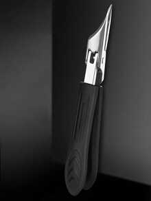 Modern Stainless Steel Toenail Clipper, 25° Angled Blades - Splash Resistant Design For Thick/Ingrown Nails, Ergonomic Non- Handle, Black And Green (Holiday Green Handle) - Foot Care Tool - Multicolor - View 10