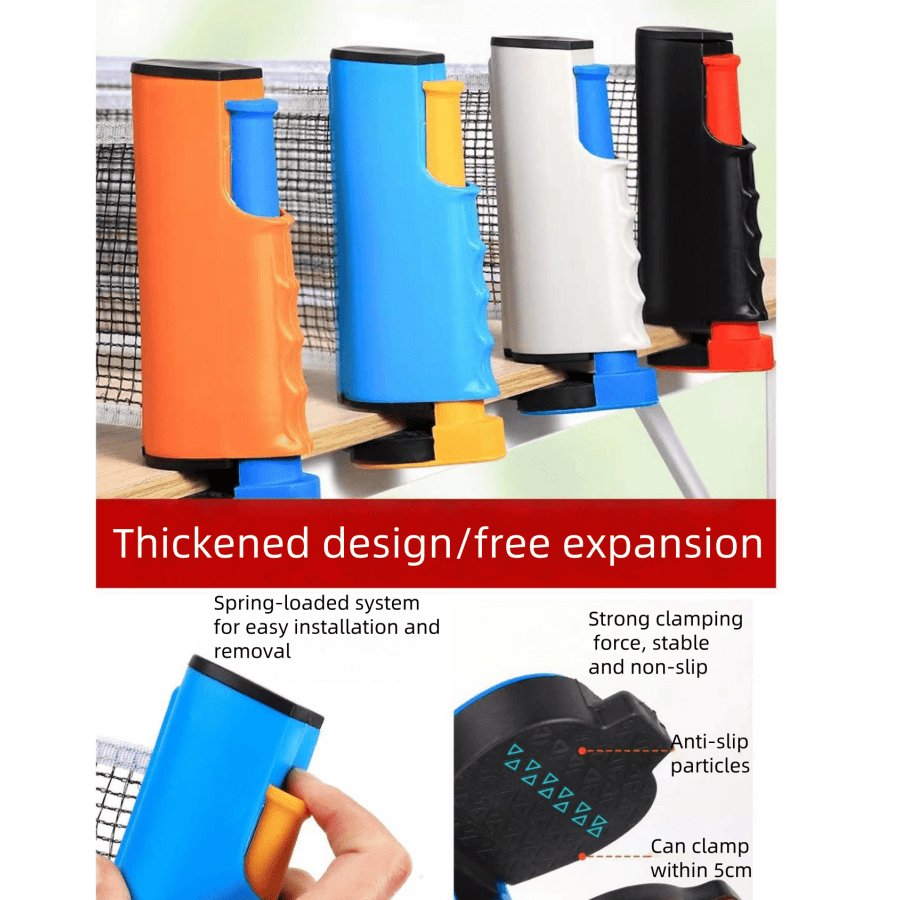 1 Stück Set/Faltbares Tischtennisnetz; 15 Sekunden Schnellmontage, Innen-/Außenbereich Universelle Klemmkonstruktion; tragbar