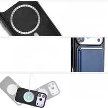 Magnetic Leather Case Cover With MagSafe Induction Protection For IPhone 17, 17Air, 17Pro, 17ProMax - 中紫紅色 - View 2