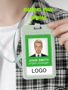 1/3 buc ecuson de identitate personalizat cu fotografie, cu sigla, fotografia și numele dvs., vine cu clemă pentru șnur. Personalizabil cu fotografie, nume, funcție și data angajării. Minimalist și elegant, personalizat și profesional. Cadou perfect în stil business pentru prieteni și iubite, ecuson de identitate unic pentru muncă, potrivit pentru companie, la locul de muncă, ziua de naștere, ceremonie de absolvire, petrecere de absolvire, Ziua Tatălui, Ziua Mamei, aniversări personalizate și alte ocazii.