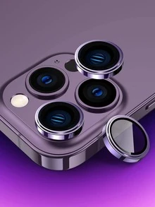 3 miếng bảo vệ ống kính máy ảnh cường lực tương thích với iPhone 15/15Pro/15Plus/15Promax làm quà tặng sinh nhật, gia đình, bạn bè hợp kim kim loại có kính cường lực che phủ toàn bộ, bảo vệ ống kính, phụ kiện điện thoại chống nước chống sốc chống rơi chống rơi chống trầy xước chống vân tay - Màu tím - Xem 24