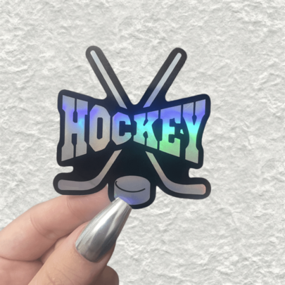 Ice Hockey Die Cut Vinyl Decals For Car Windows, Laptops & Speakers - Sports Puck