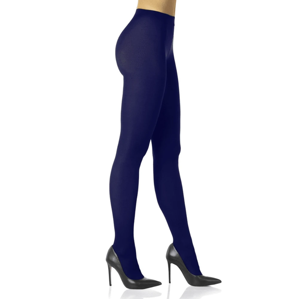 LUPO Opaque Wolf Tights Thread 40 5830-001 - Blue Nights - View 1