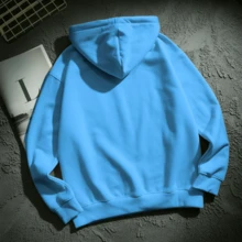 sudadera  para mujer  modelo LOS ANGELES  hoodie  con gorro y canguro  estampado  calientita para el frio - Celeste - Ver 2