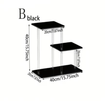 Acrylic Side Table, Multifunctional Narrow End Table Suitable For Living Room, Bedroom, Hallway Storage Rack - Multicolor - View 15