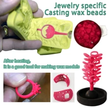 Jewelry Casting Wax Bead Casting Jewelry Molding Tool Professional Injection Wax Jewelry Casting Wax Bead Jewelry Making Carving Sculpture Wax Injection Tool Used For DIY Jewelry Craft Making [Not For Use On The Body, Not Hair Removal Wax!]
