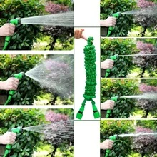 Manguera Extensible 15m con Pistola de Riego Multifunción Alta Presión para Jardín Hogar y Lavado de Autos - Verde - Ver 8