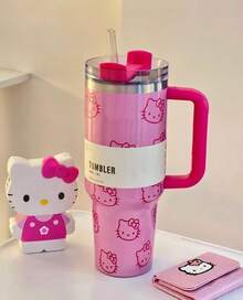 Sanrio Sanrio Hello Kitty 40oz Vacuum Insulated Tumbler Stainless Steel Insulated Water Bottle Vacuum Thermal Flask For Women Men For Cold Hot Cup